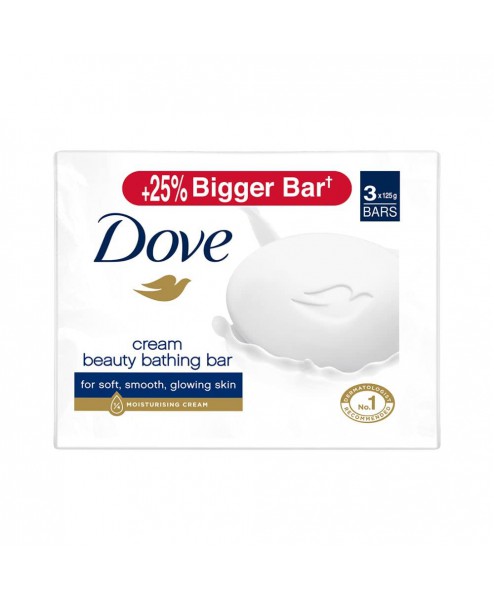 Dove Cream Beauty Bathing Bar 3 X 125gm